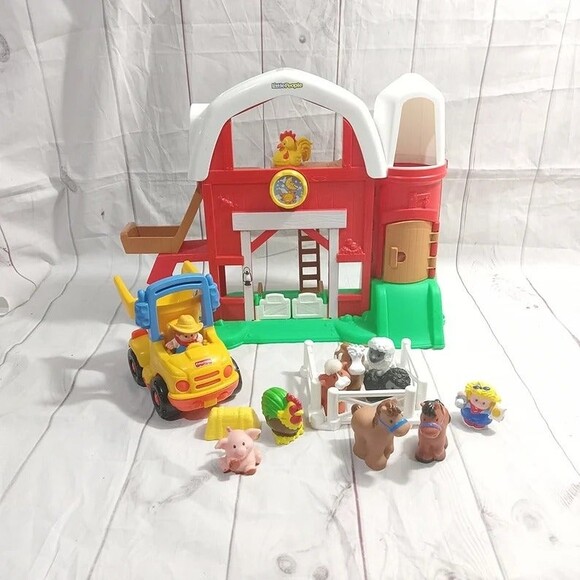 Fisher Price Little People Barn House Farm Yard Playset Sounds - Picture 6 of 8